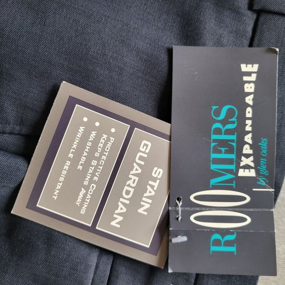 Roomers Expandable Mens Pants W38 L32 Stain Guardian Cotton/Spandex Blend - Picture 6 of 6